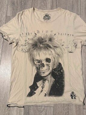 Supre rare Bolongaro Trevor Bowie Labyrinth Skull Tee M